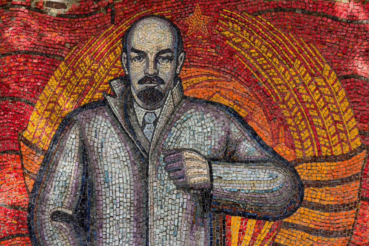 mosaic man canvas painting tile