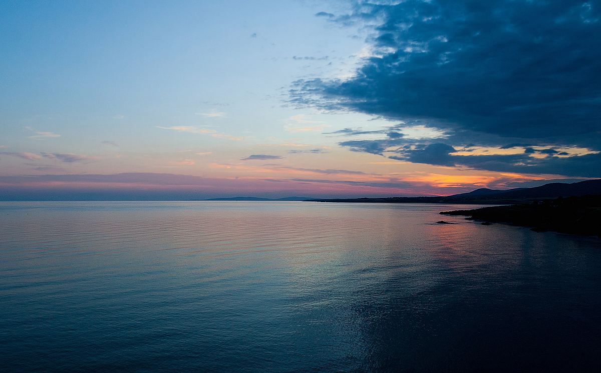 body of water during sunset landscape photography