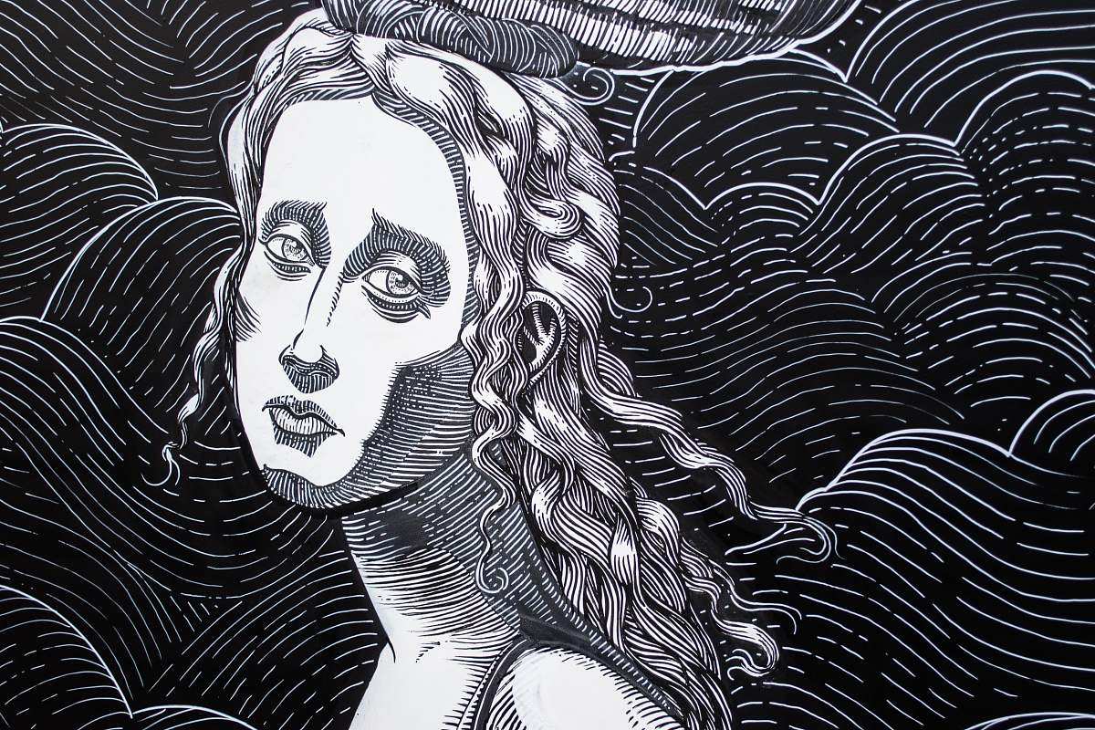 drawing woman illustration painting sketch