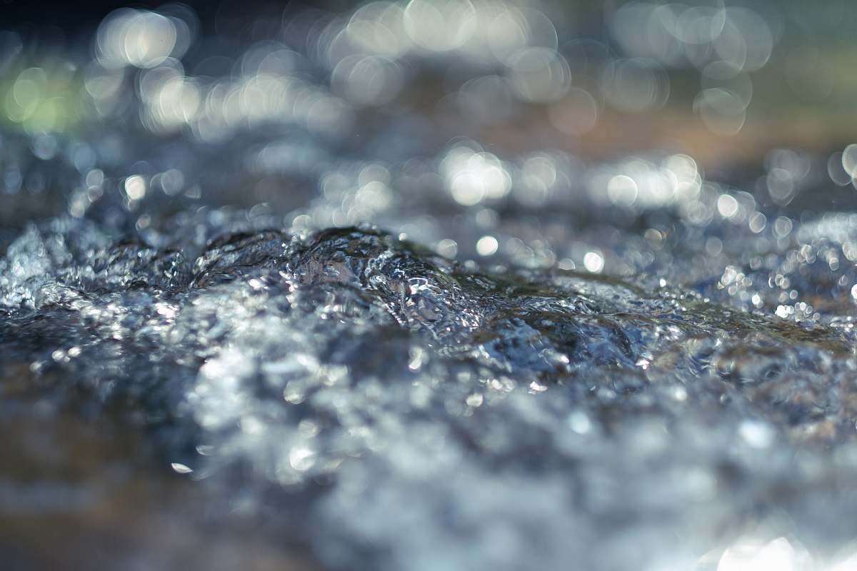 water close up photo of water bokeh