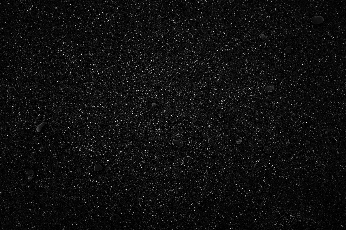 black stars on outer space iceland