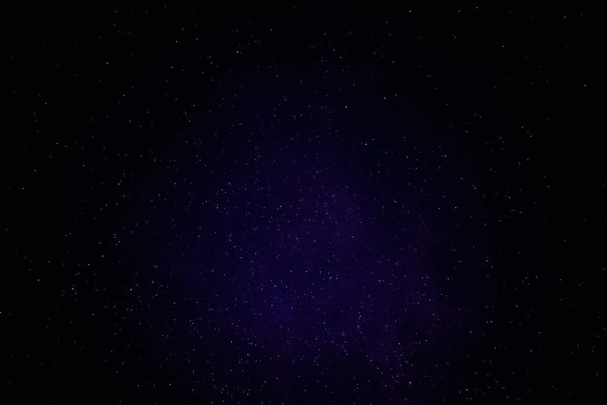 outdoors blue sky with stars at nighttime nature