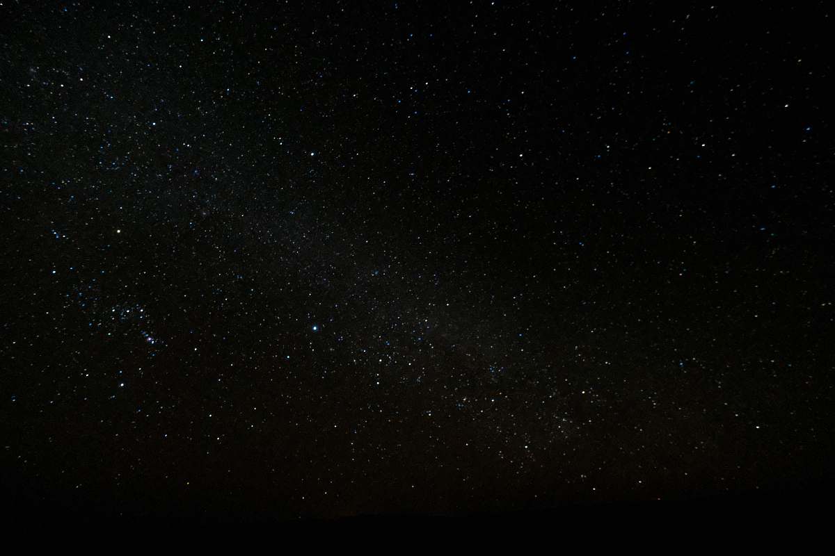 black-and-white photo of stars astronomy