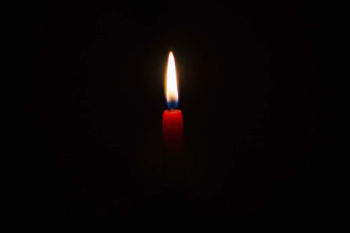 candle red lit candle flame