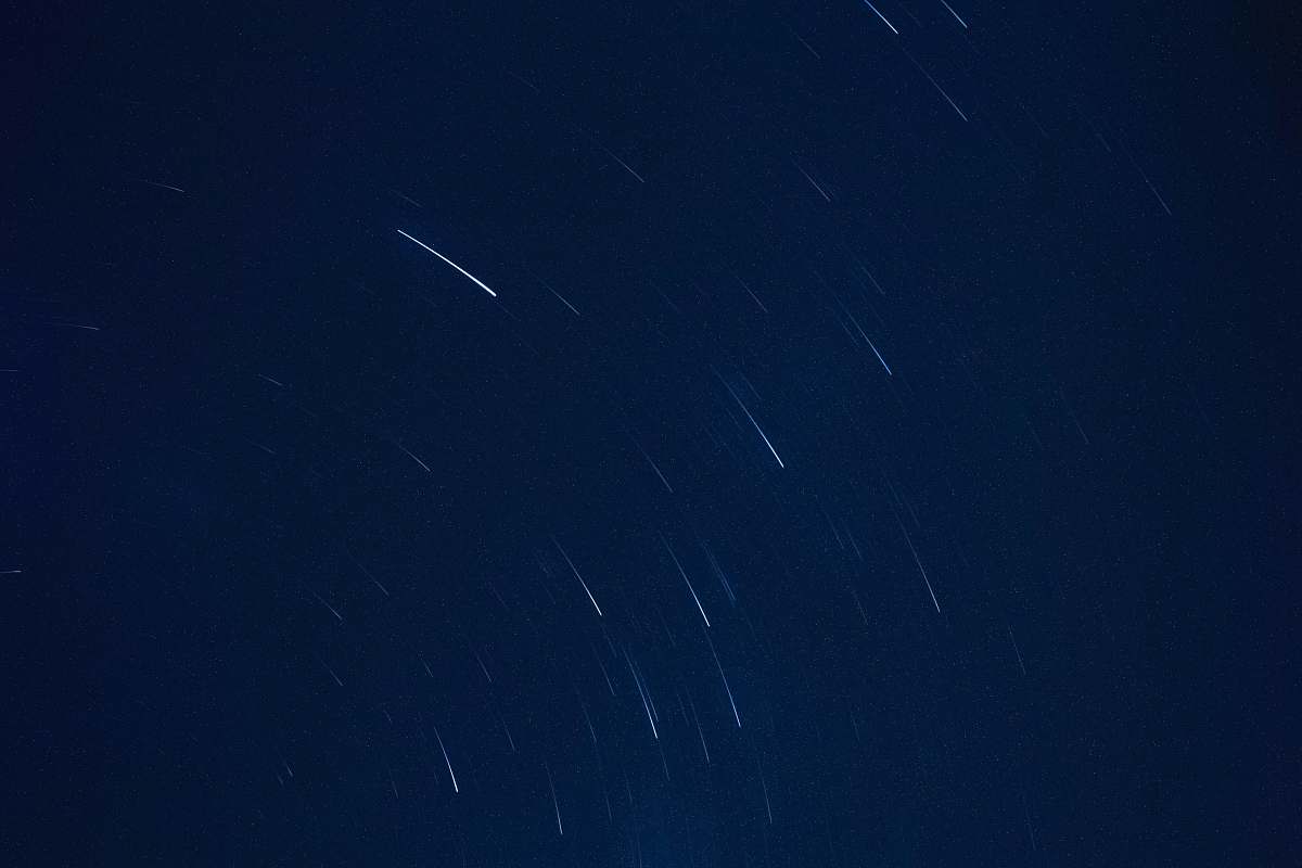 astronomy star shower outer space