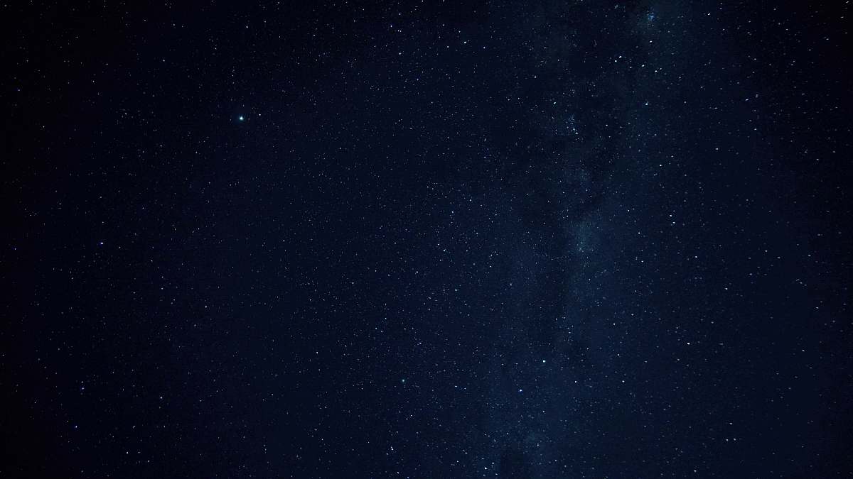 black constellation display outdoors