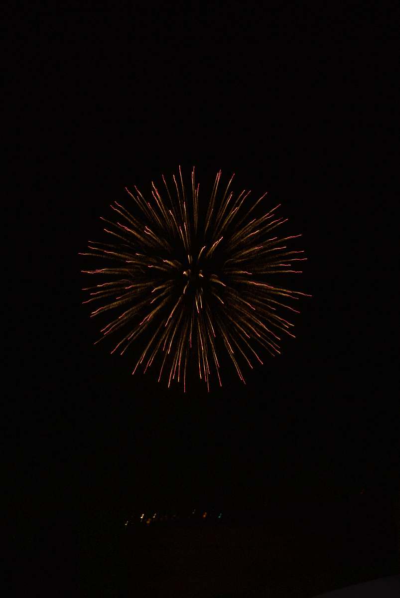 outdoors fireworks display black