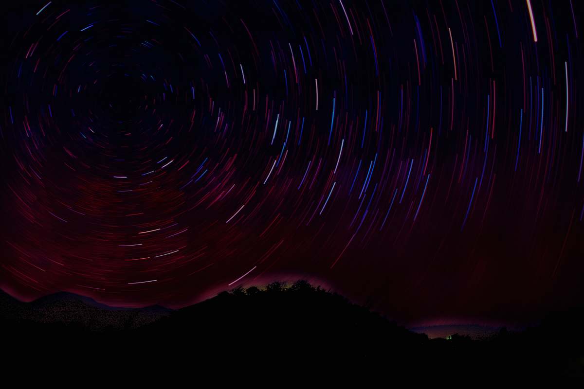 outdoors time-lapse photography of starry night sky black