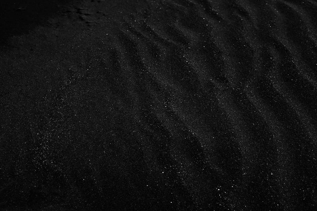 black-and-white black and white floral textile sand
