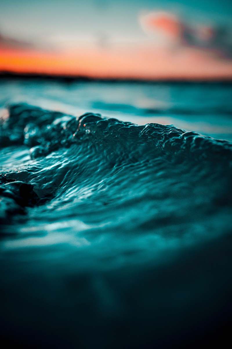 sea selective focus photo of water wave lagoon