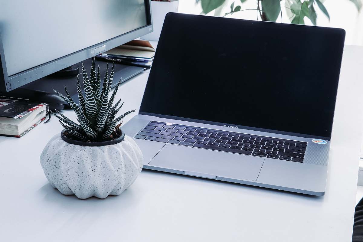 electronics turned off MacBook pro laptop