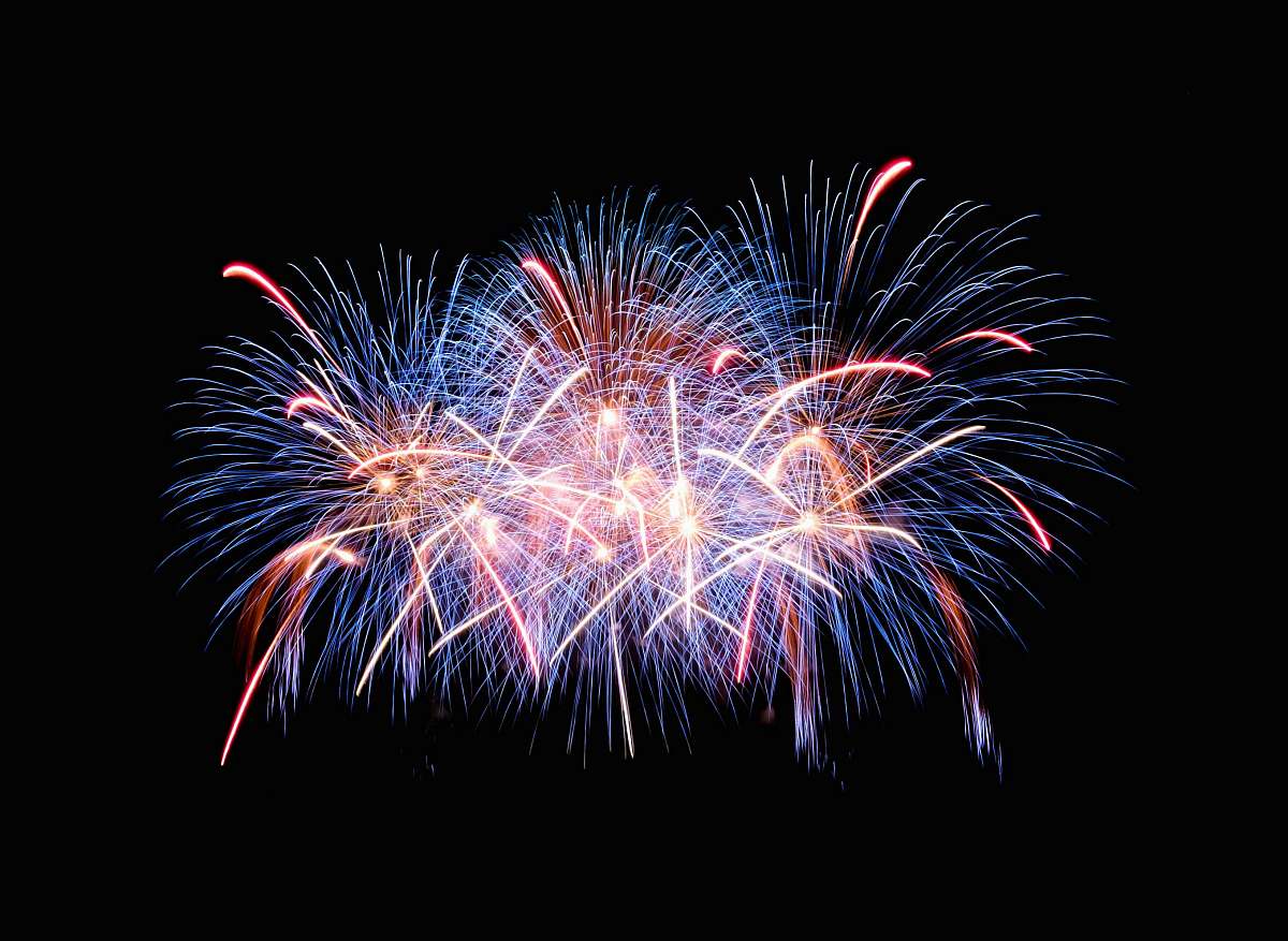 Night Fireworks Display Fireworks Image Free Photo