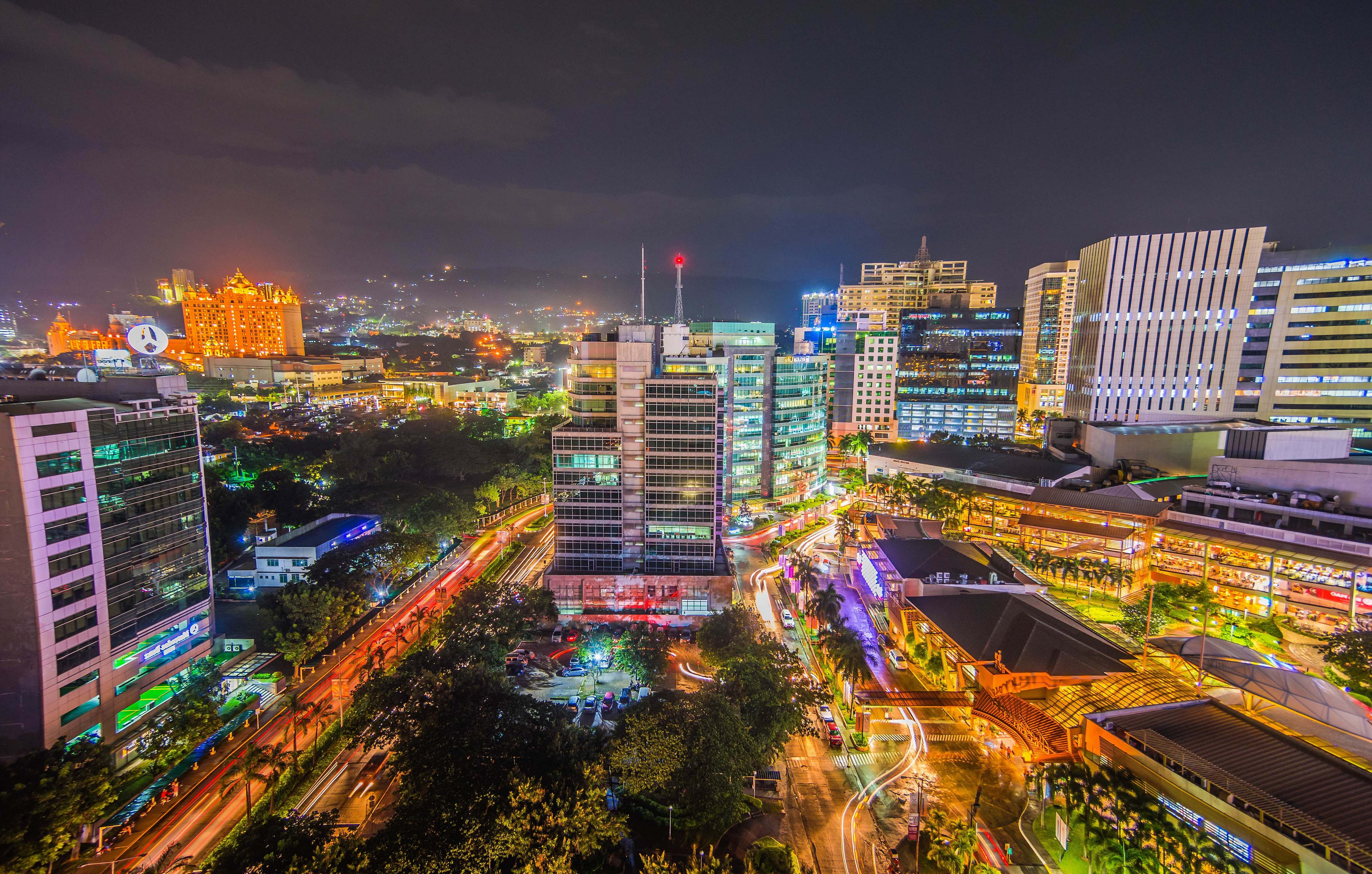 city long-exposure photo of urban city with lights urban Image - Free ...