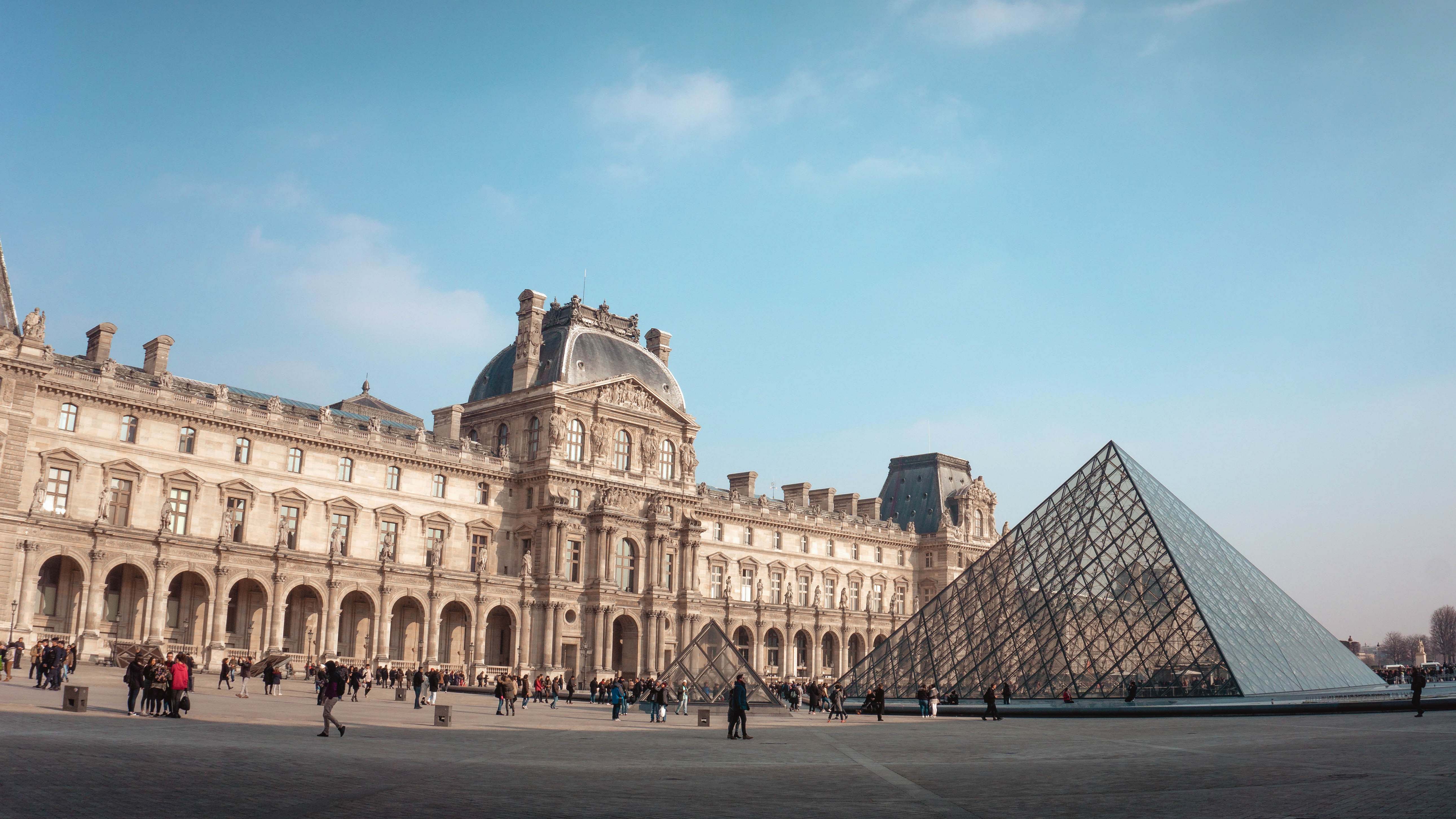 Architecture Louvre Museum, Paris Building Image Free Photo