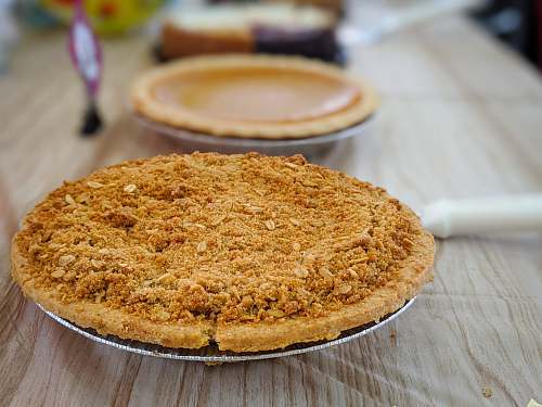 dessert pastry on pan cake
