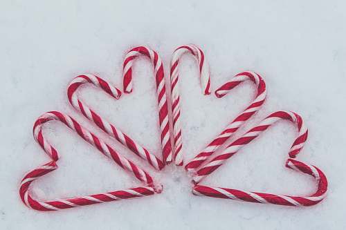 stick red-and-white candy cane lot valentines day