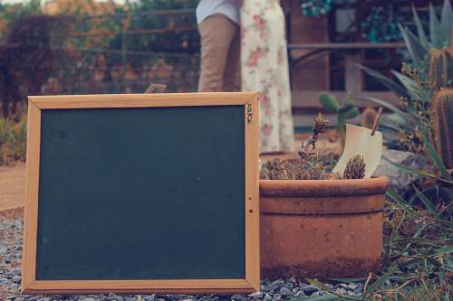 electronics brown wooden frame board screen