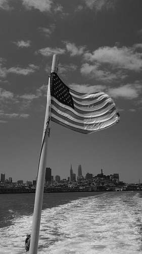 symbol greyscale photography of USA flag black-and-white