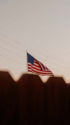 symbol USA flag on focus photography nissan