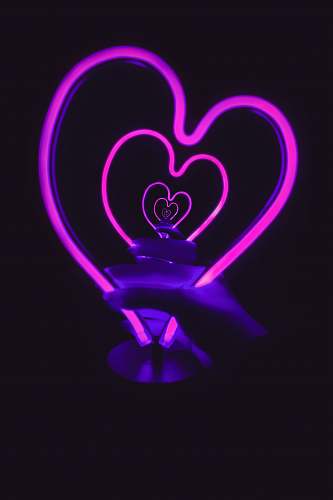 toronto turned on pink heart 3D lamp canada