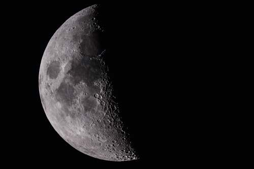 moon half moon night