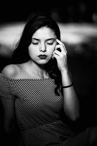 people grayscale photo of woman portrait portrait
