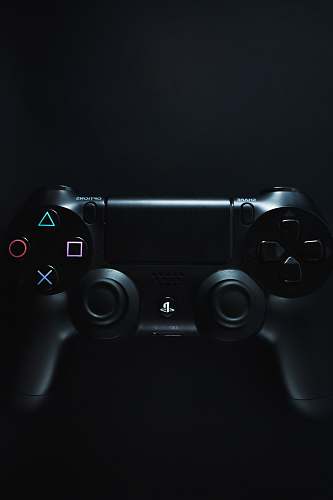 black black Sony PS4 DualShock video gaming