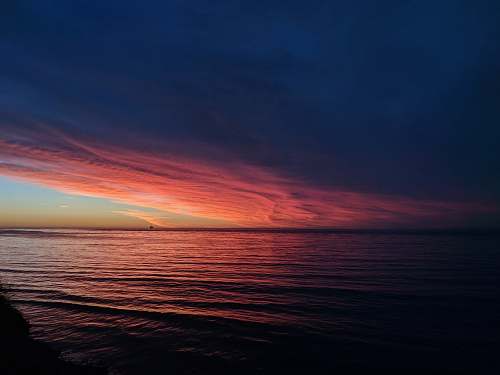 nature body of water during sunset sunset