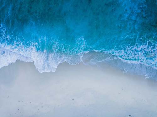 nature bird's eye view of seashore blue