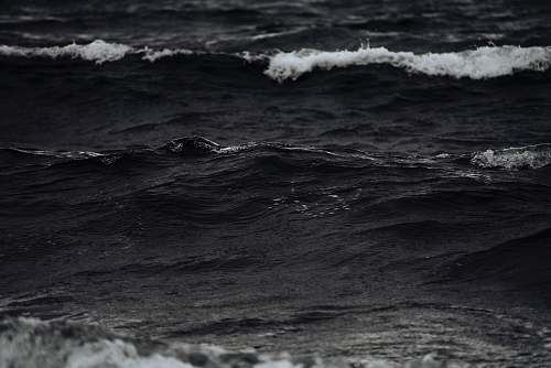 ocean grayscale photo of ocean waves sea
