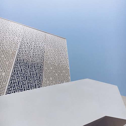 architecture white building facade grey