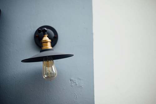 light black sconce lightbulb