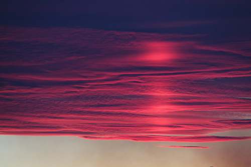 dusk red body fof water sky