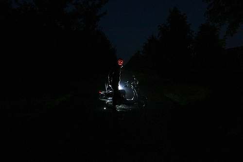 scooter  light painting