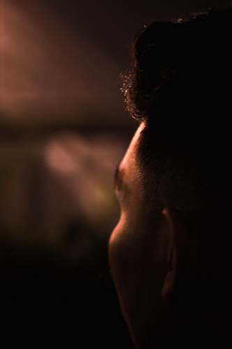 person focus photo of man head human