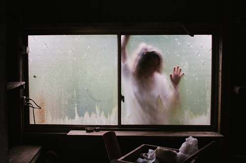 people person outside the window window