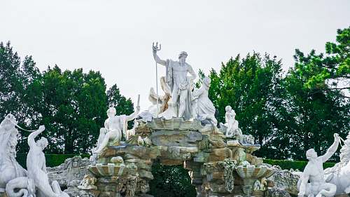 water human statues in fountain statue