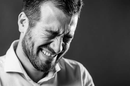 person man laughing human