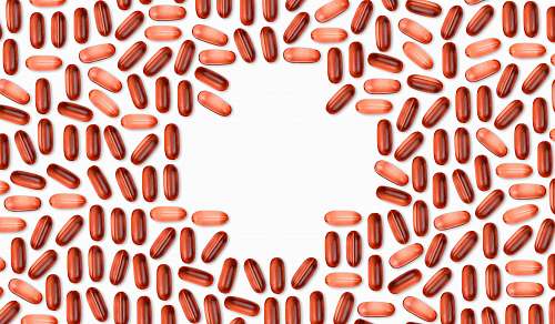 health beige and brown stones on white surface vitamin