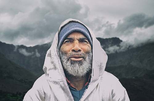 people man wearing hooded jacket person