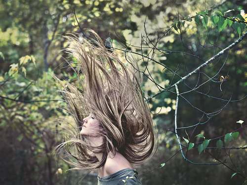 woman woman photo inside the forest freedom