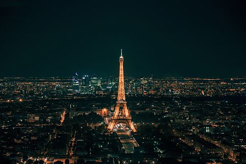 Eiffel Tower at night