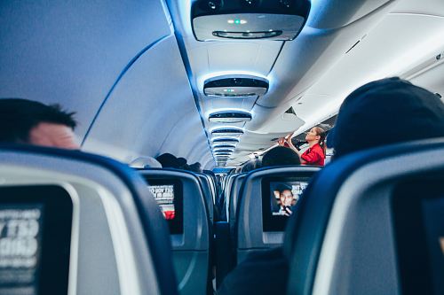 photo of plane interior