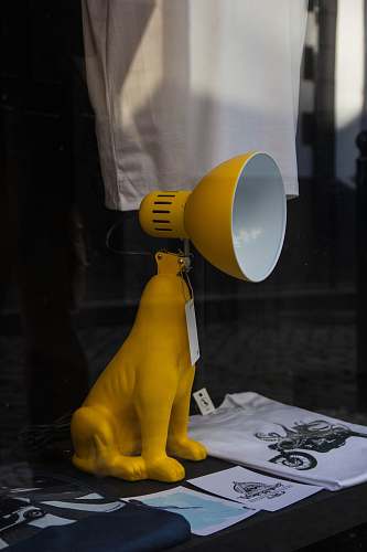 apparel yellow dog table lamp sleeve
