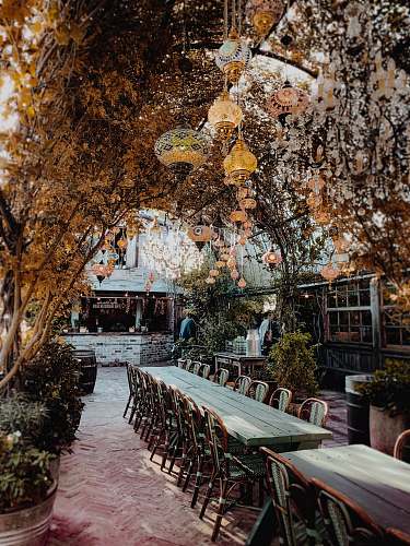 restaurant rectangular brown wooden dining table and chairs set huntley st after bourke rd