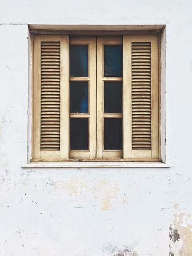 window brown wooden window vintage
