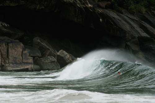 nature ocean waves on mountain water
