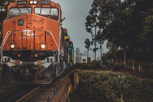 train train during golden hour vehicle