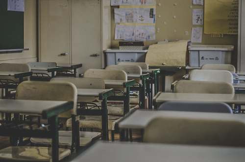 room photography of school room chair