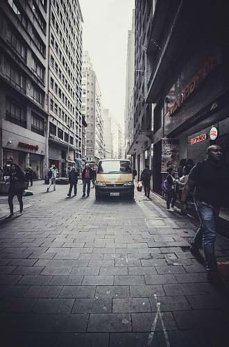 people beige vehicle person